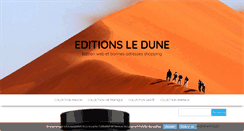 Desktop Screenshot of editionsledune.fr